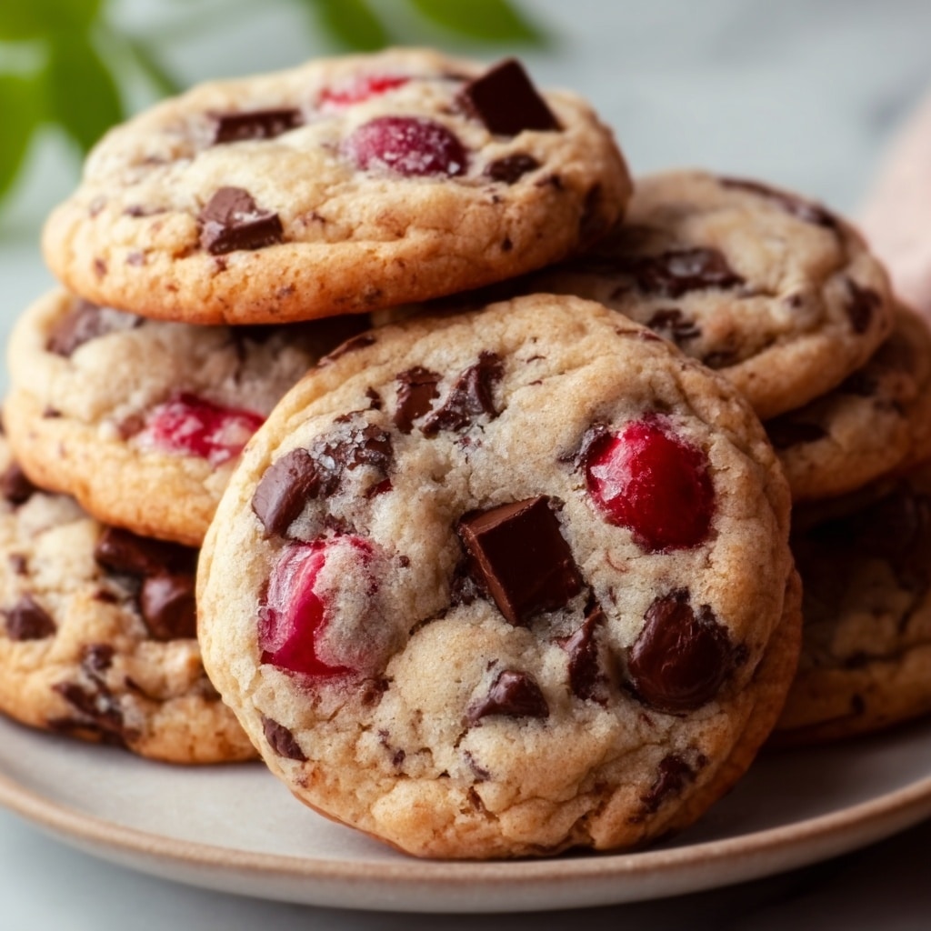 Cherry Almond Chocolate Chip Cookies Recipe