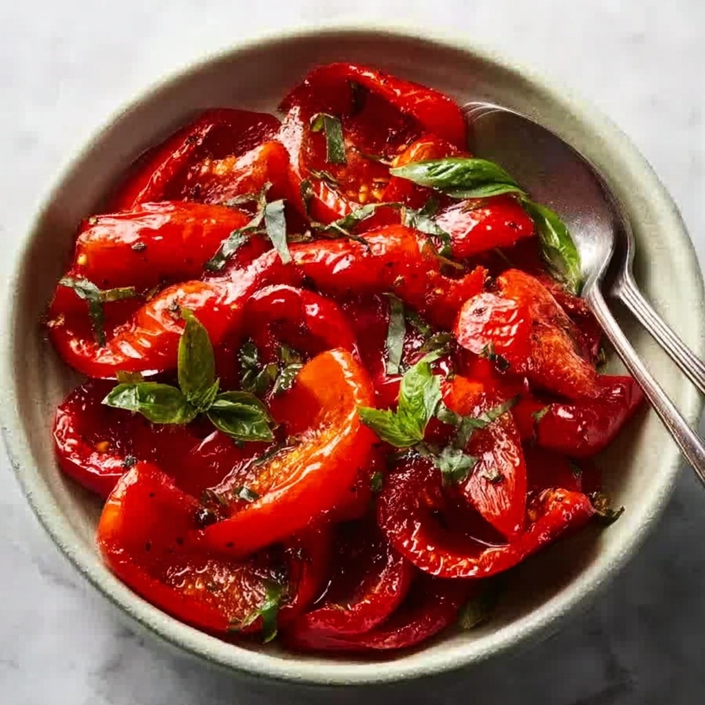 Roasted Red Pepper Salad with Feta and Fresh Herbs Recipe 6 Roasted Red Pepper Salad with Feta and Fresh Herbs Recipe - Recipe Image