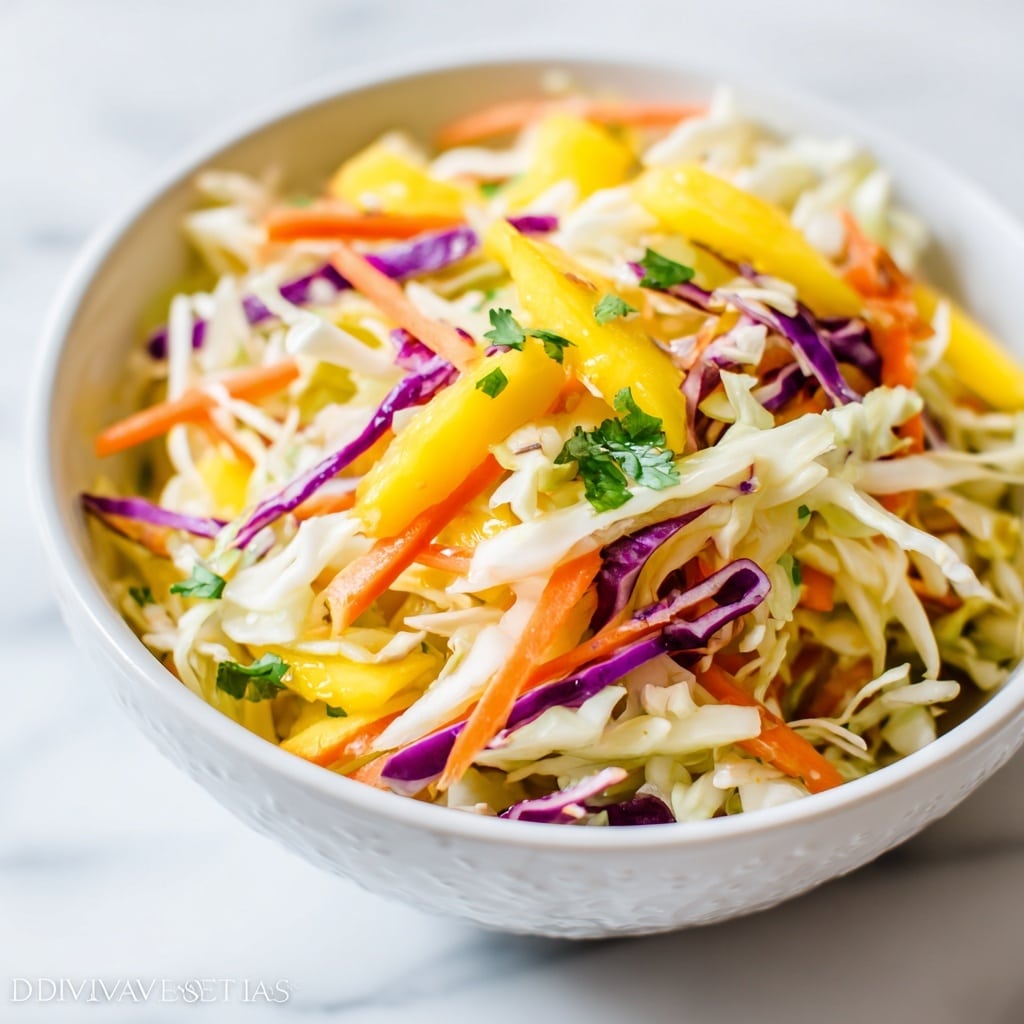 Refreshing Mango Slaw with Lime and Cilantro Recipe