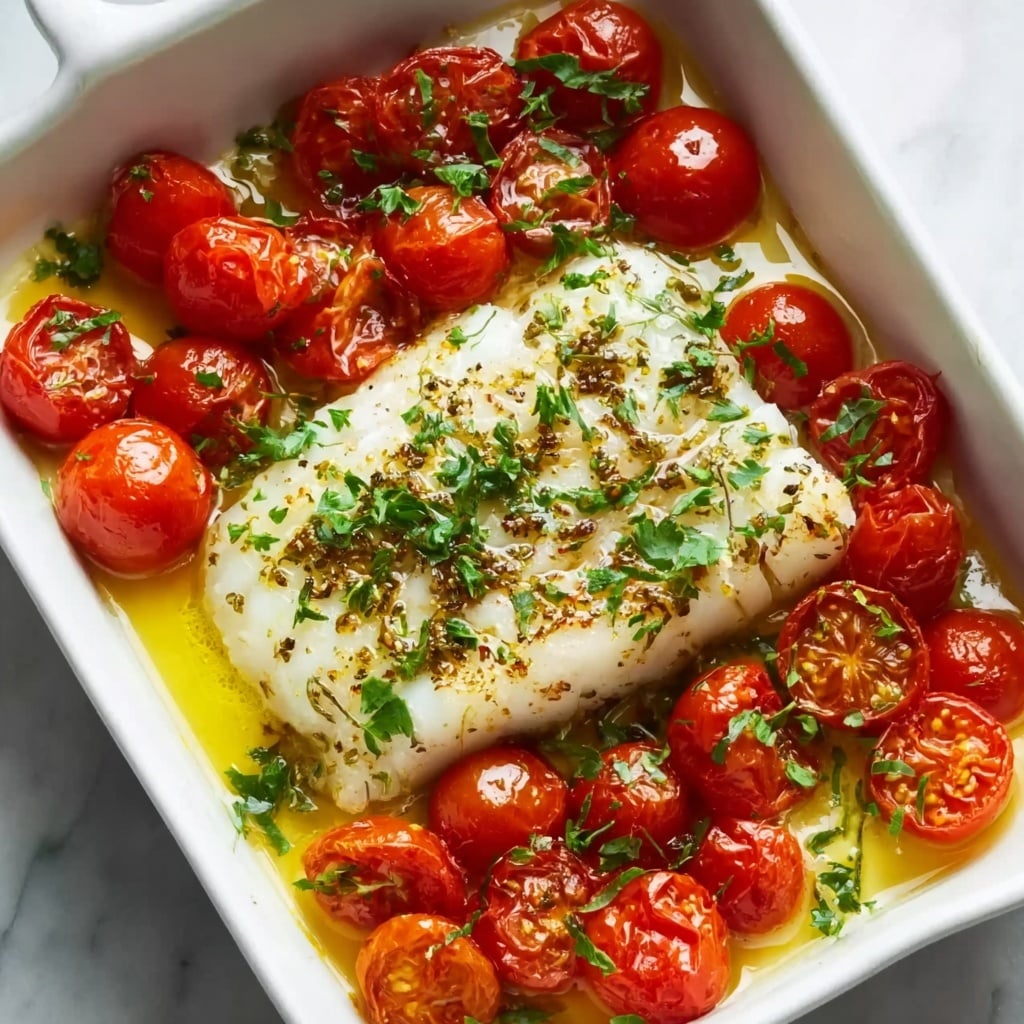 Cod with Tomato and Herb Butter Recipe 5 Cod with Tomato and Herb Butter Recipe - Recipe Image