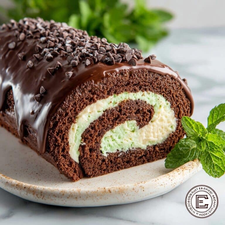 Mint Chocolate Roll Cake: Creamy, Fudgy & Perfectly Minty Recipe