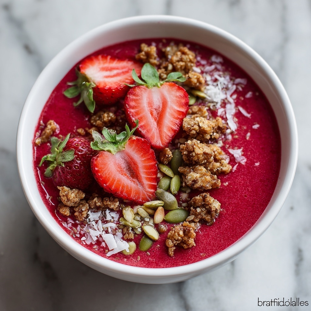 Strawberry Protein Smoothie Bowl Recipe