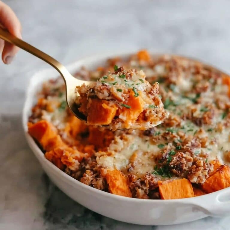 Ground Turkey and Sweet Potato Bake Recipe