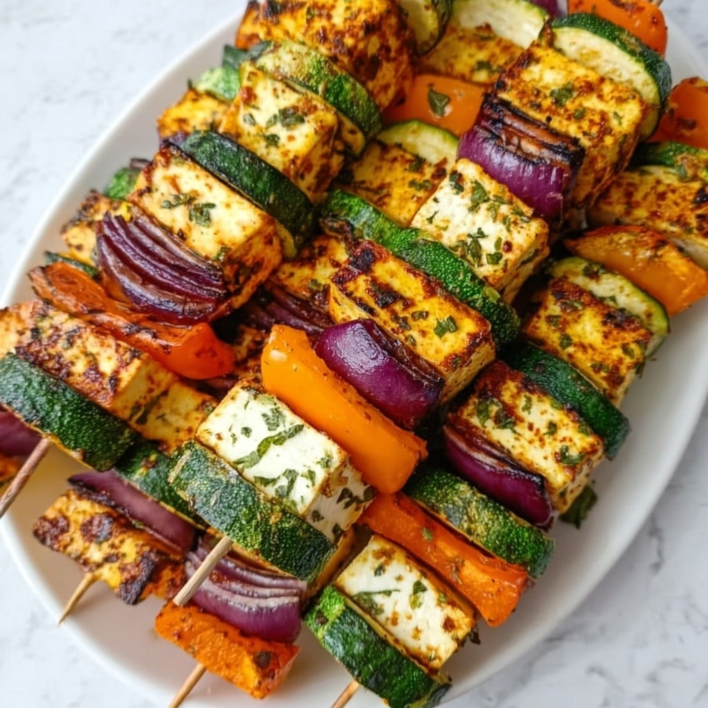 Grilled Greek Halloumi Kebabs Recipe 6 Grilled Greek Halloumi Kebabs Recipe - Recipe Image
