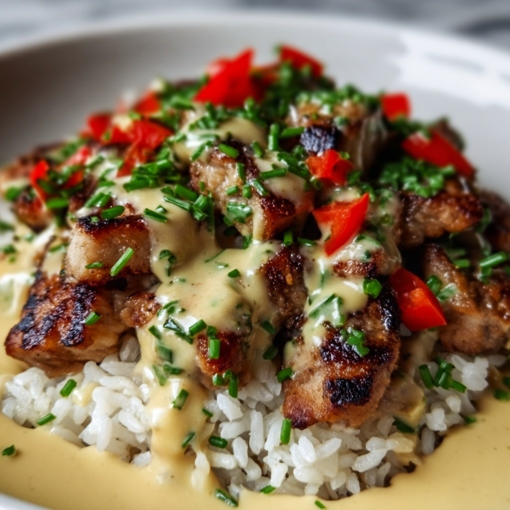 Salt and Chilli Chicken with Fried Rice and Satay Sauce Recipe