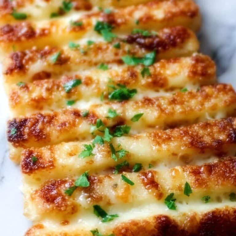 Crispy Parmesan Crusted Potato Cheese Sticks Recipe