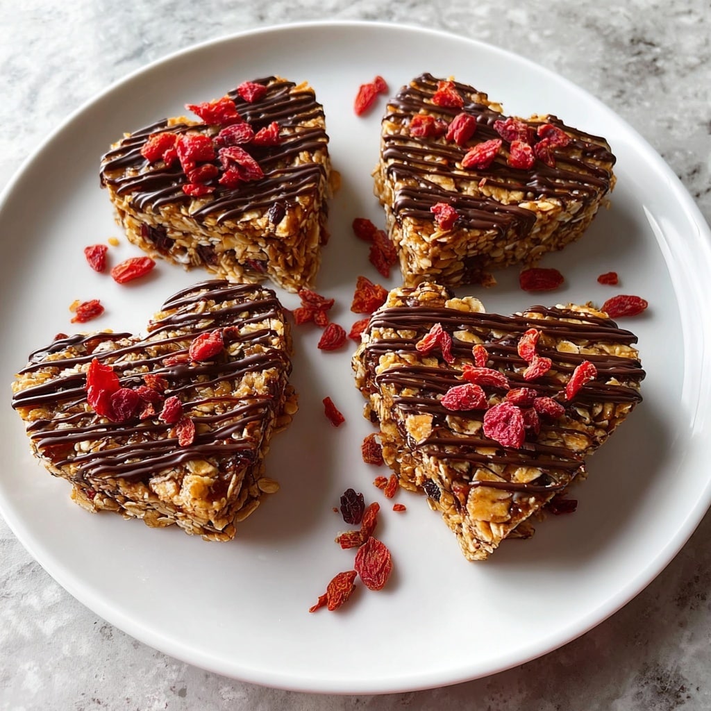 Crunchy Granola Heart Bars Recipe