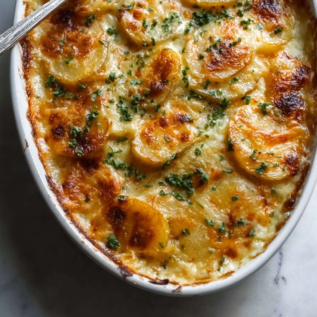 Dad’s Creamy & Cheesy Au Gratin Potatoes Recipe 6 Dad’s Creamy & Cheesy Au Gratin Potatoes Recipe - Recipe Image