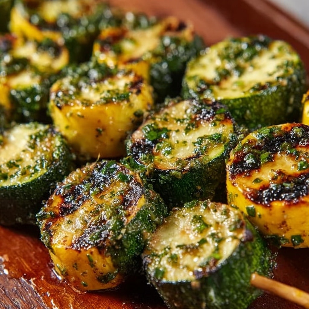 Garlic Butter Zucchini Skewers Recipe 5 Garlic Butter Zucchini Skewers Recipe - Recipe Image