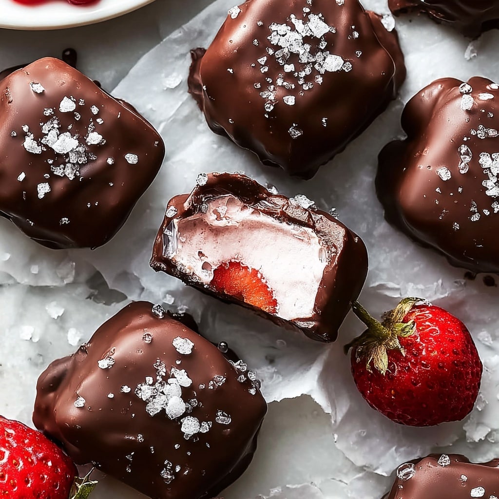 Chocolate Strawberry Frozen Yogurt Bites Recipe 5 Chocolate Strawberry Frozen Yogurt Bites Recipe - Recipe Image