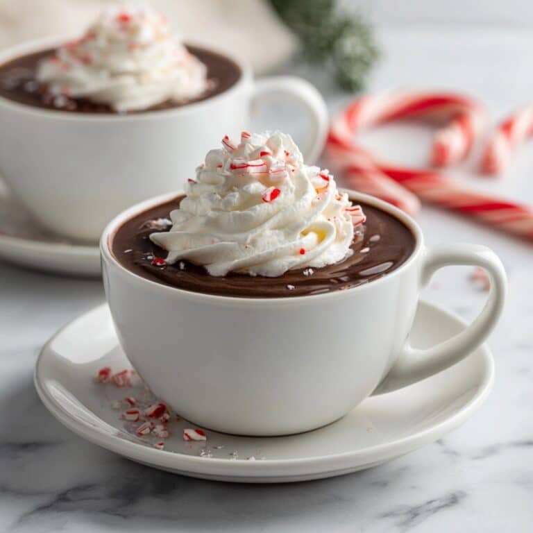 Rich Peppermint Hot Chocolate Recipe