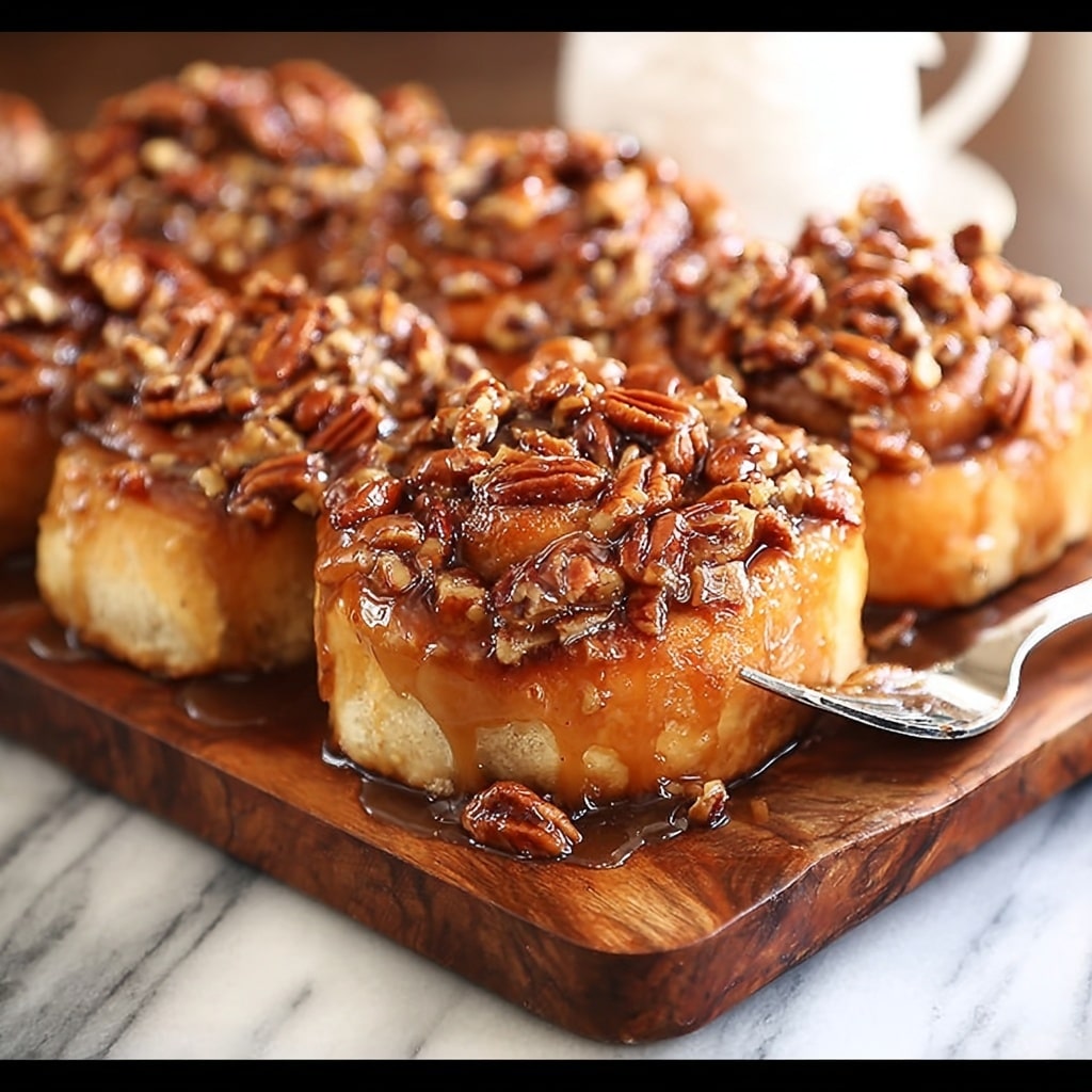 Shortcut Caramel Pecan Cinnamon Rolls Recipe