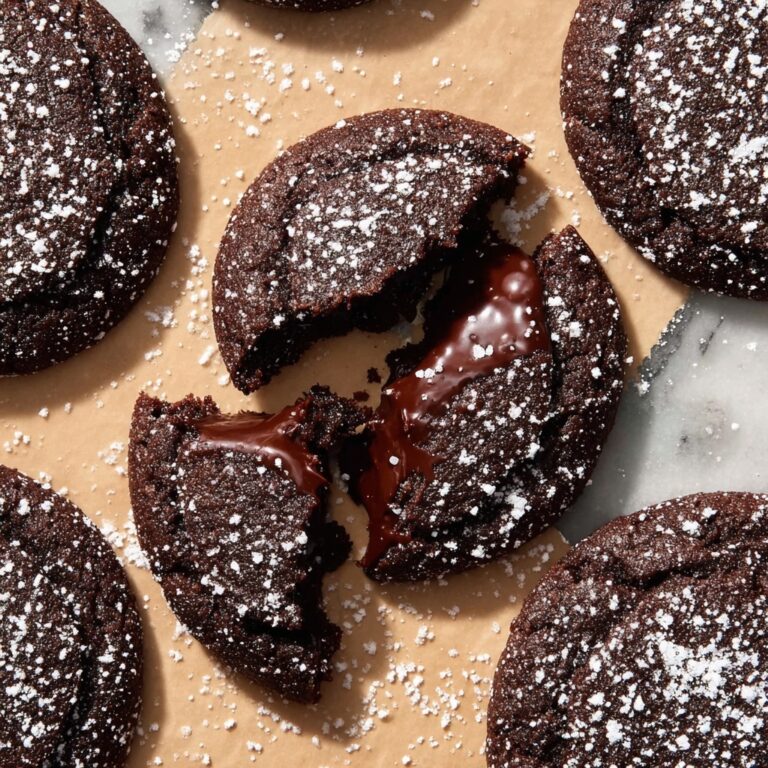 Chocolate Lava Cookies with Rich Ganache Fillings Recipe