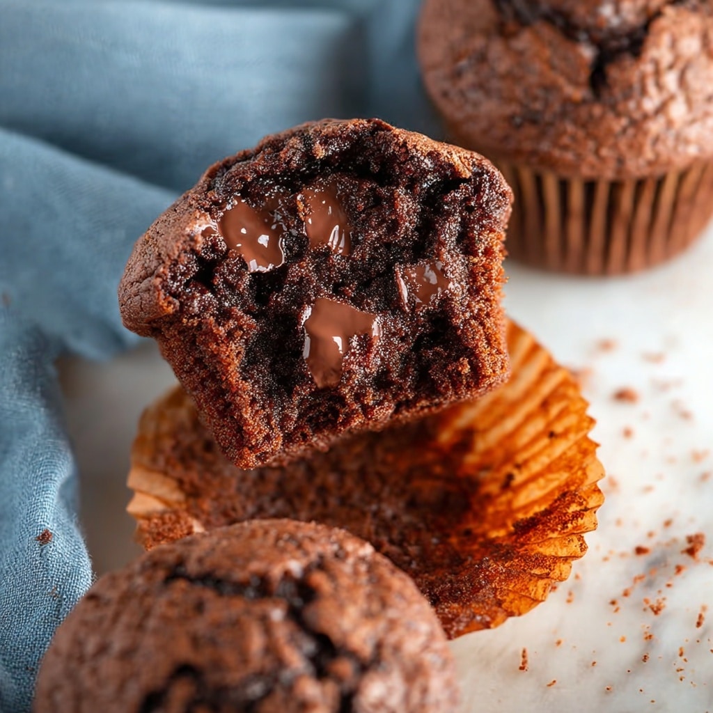 Chocolate Chocolate Chip Muffins Recipe