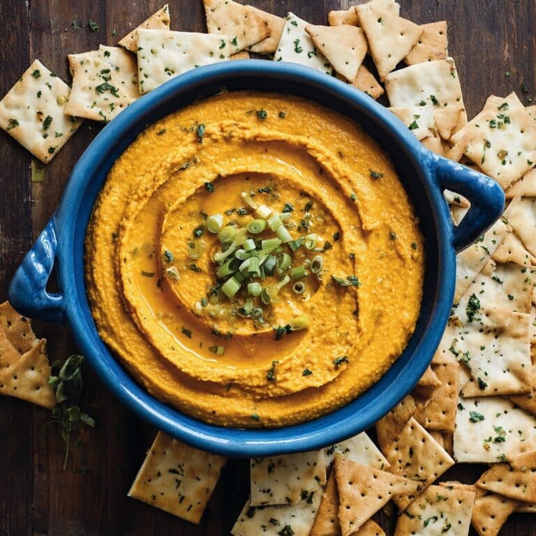Sweet Potato Hummus with Pita Chips Recipe