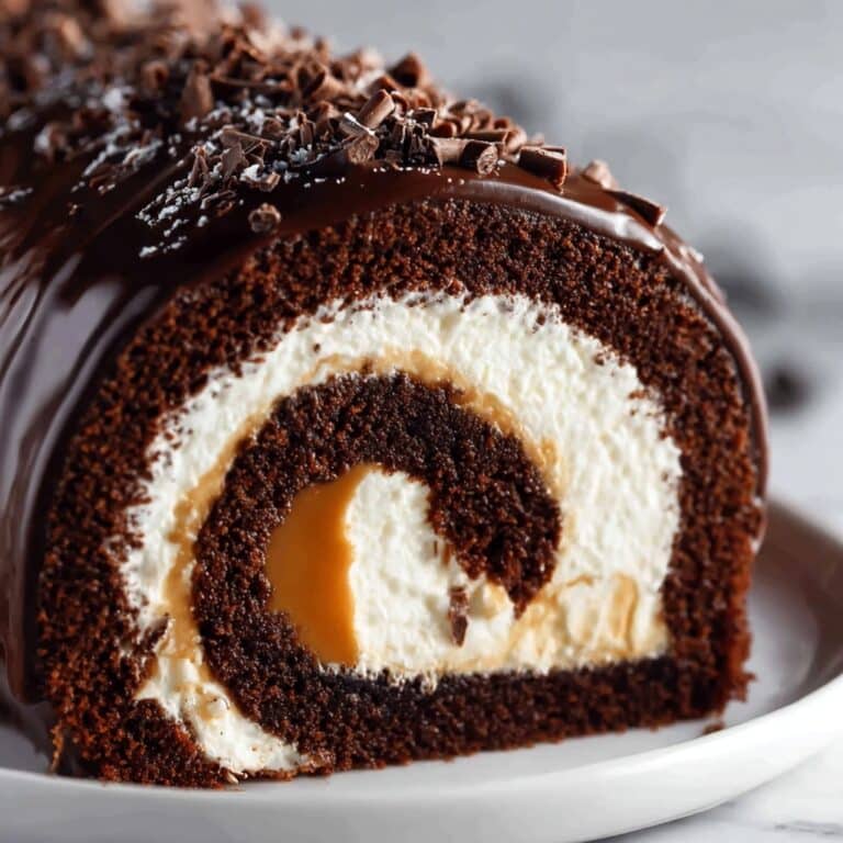 Triple Chocolate Roll Cake Recipe