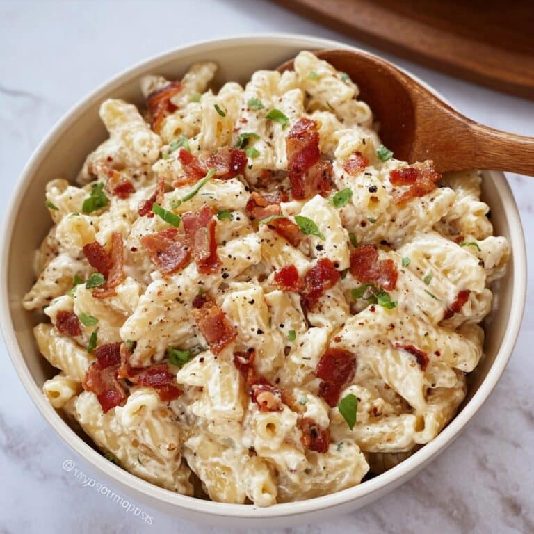 Bacon Cheddar Ranch Pasta Salad Recipe