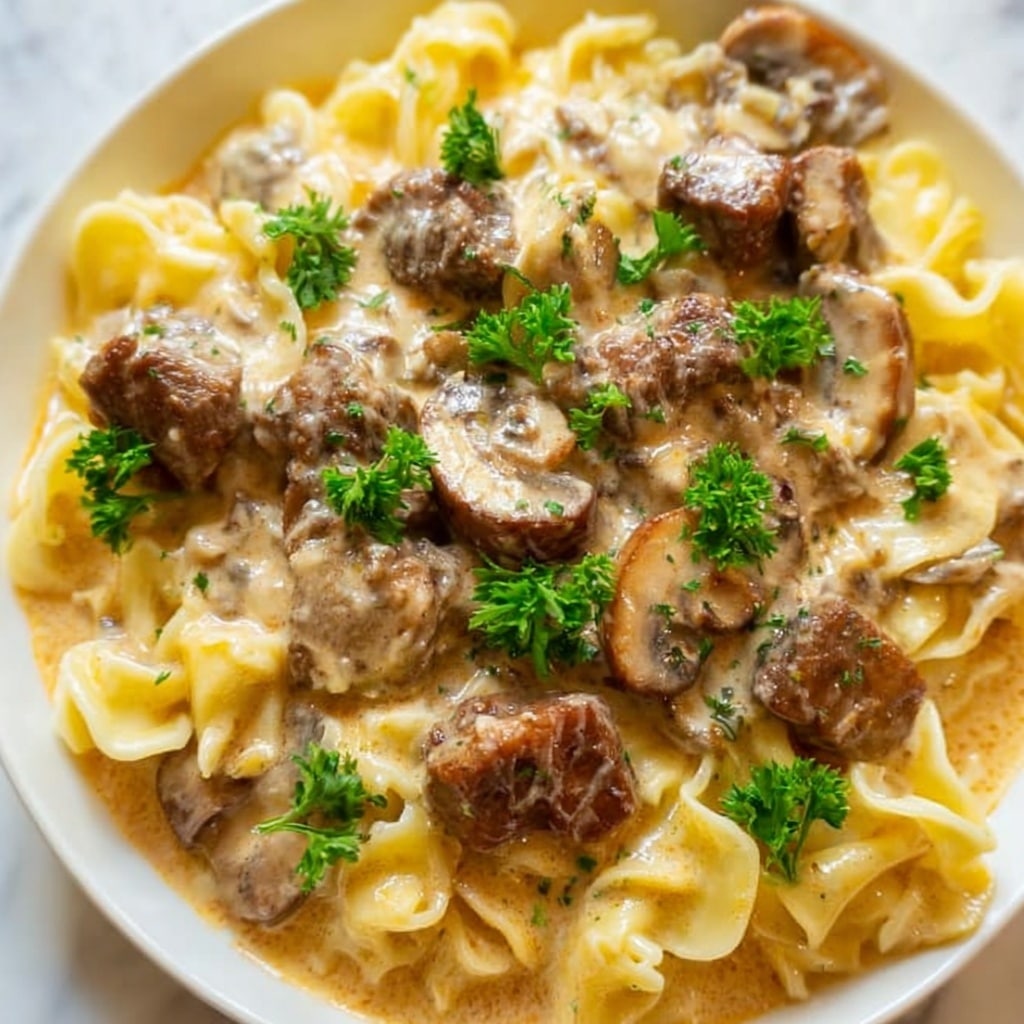 Quick and Easy Ground Beef Stroganoff Recipe