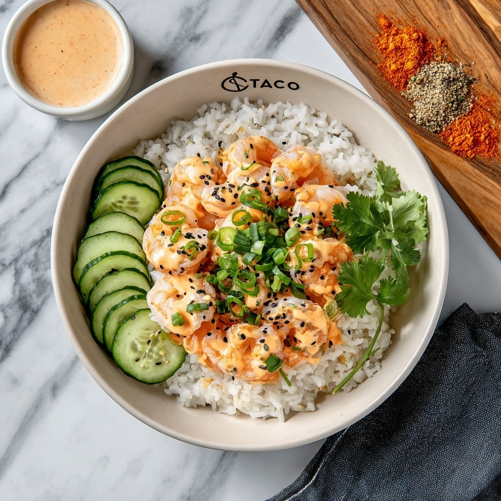 Shrimp Rice Bowls with Spicy Mayo Recipe