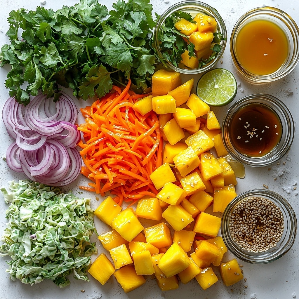 Refreshing Mango Slaw with Lime and Cilantro Recipe 4 Refreshing Mango Slaw with Lime and Cilantro Recipe
