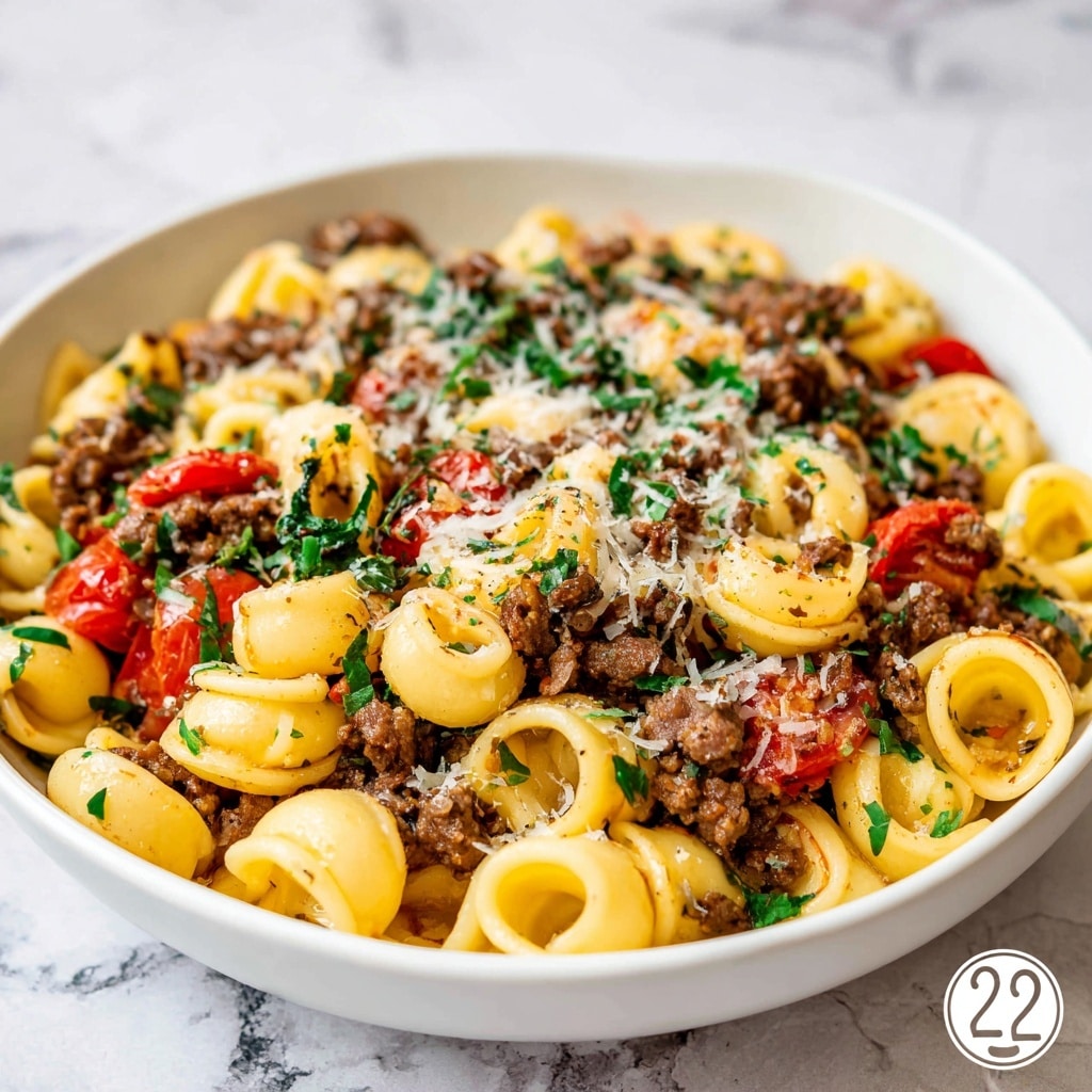 Savory Garlic Butter Beef and Spinach Tortellini Recipe