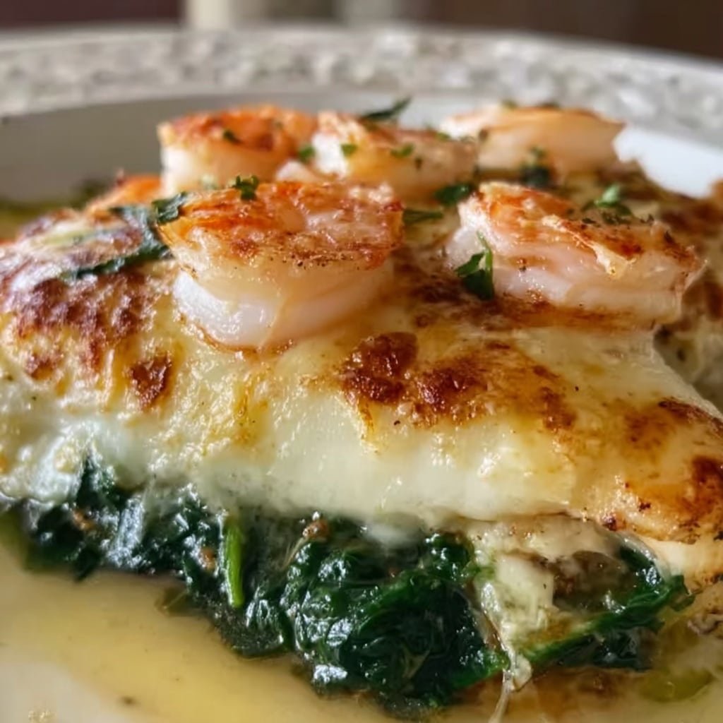 Stuffed Catfish with Spinach, Shrimp, and Cheese Recipe 6 Stuffed Catfish with Spinach, Shrimp, and Cheese Recipe - Recipe Image
