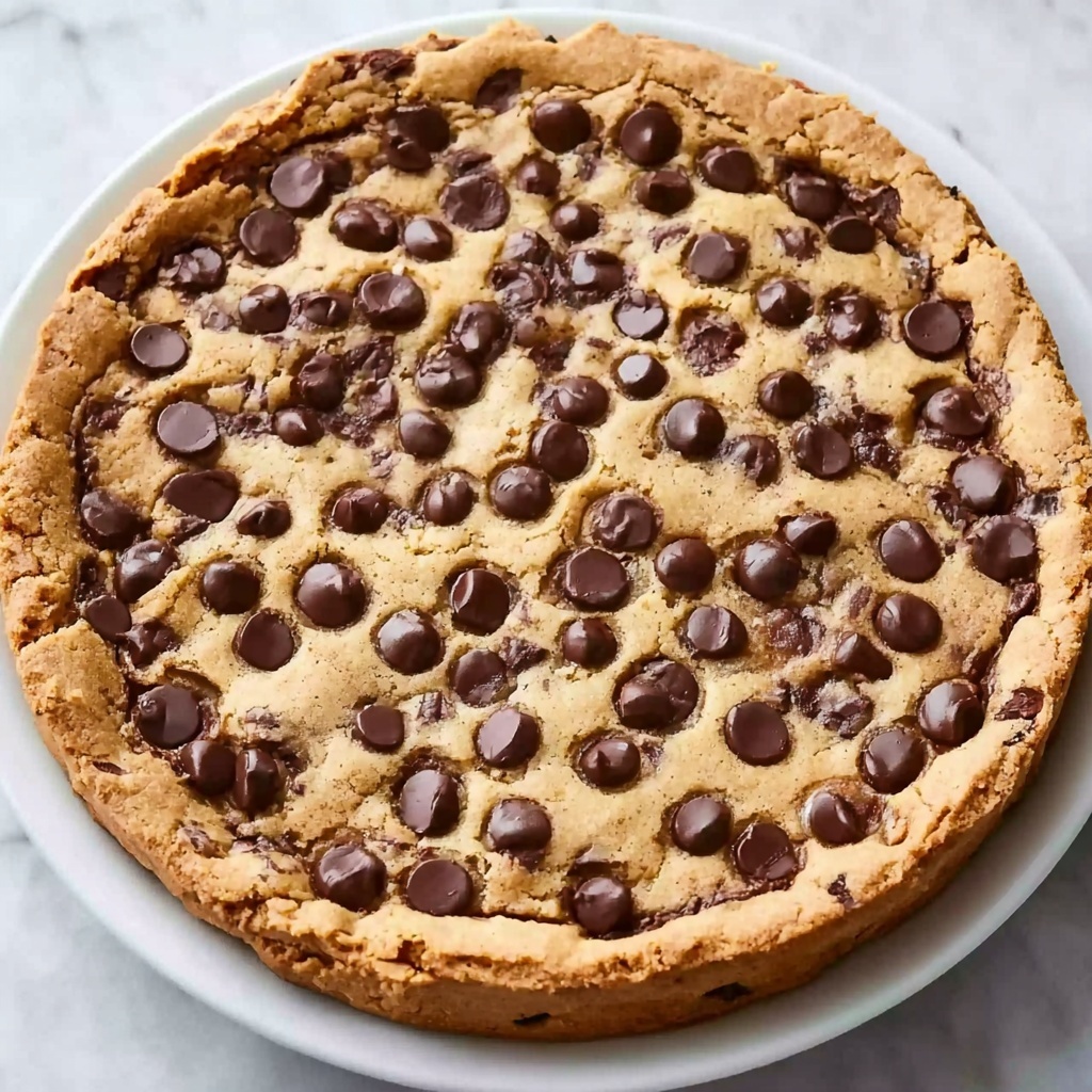 Deep Dish Chickpea Chocolate Chip Cookie Pie Recipe 5 Deep Dish Chickpea Chocolate Chip Cookie Pie Recipe - Recipe Image