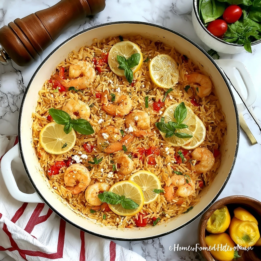 Lemony Shrimp and Feta Orzo Recipe