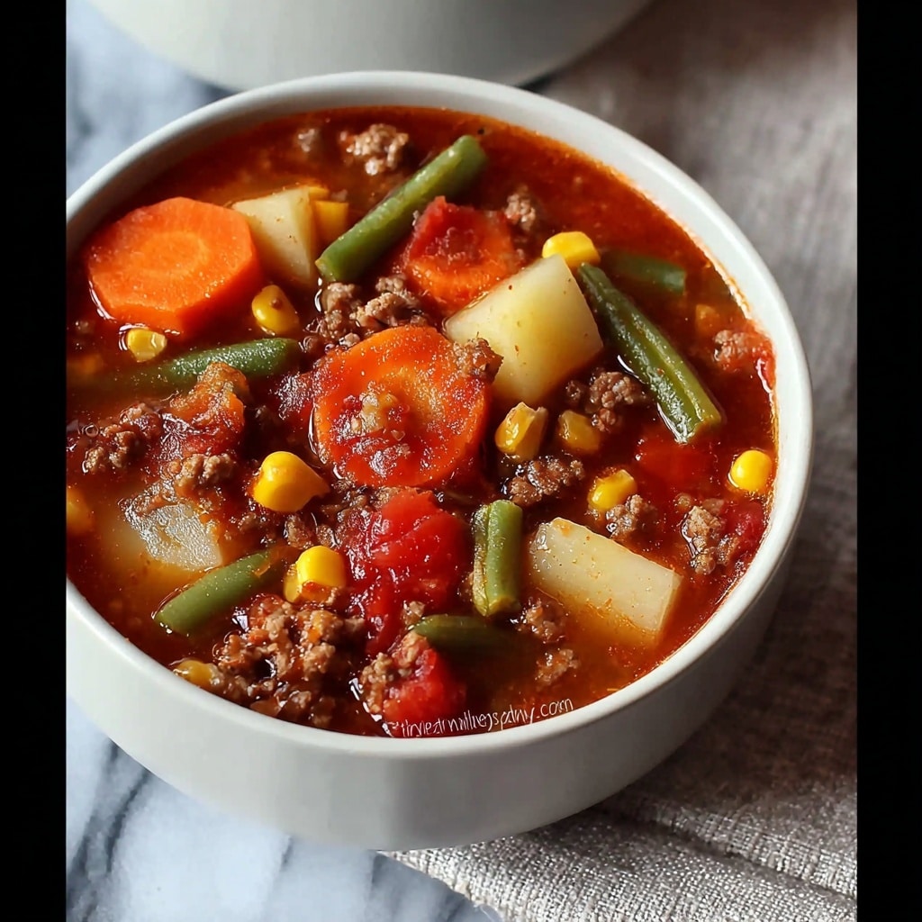 Wholesome Ground Turkey Veggie Soup Recipe
