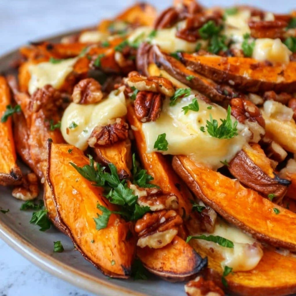 Roasted Sweet Potato Salad with Cranberries, Pecans, and Feta Recipe
