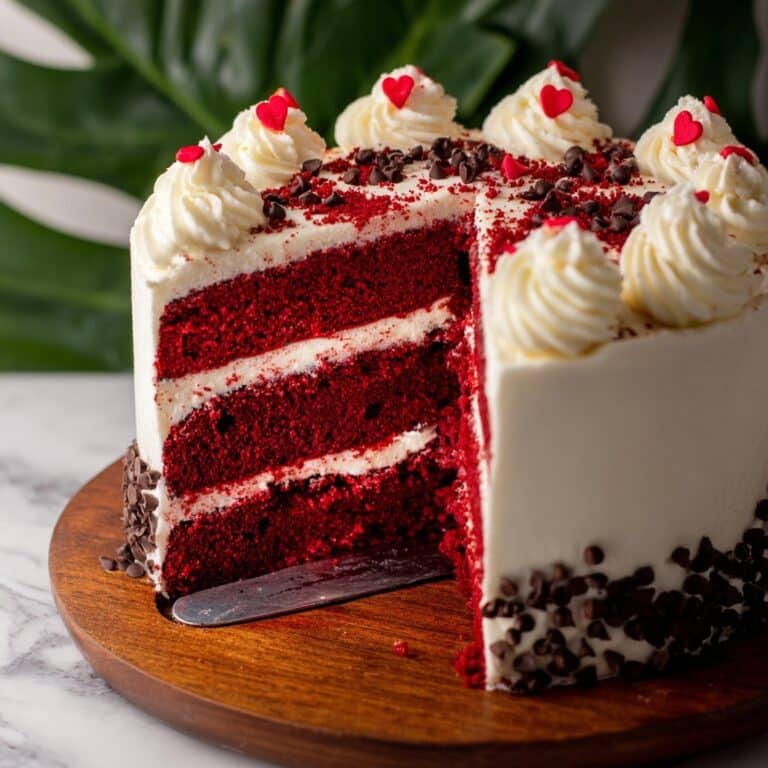 Red Velvet Chocolate Chip Cake Recipe