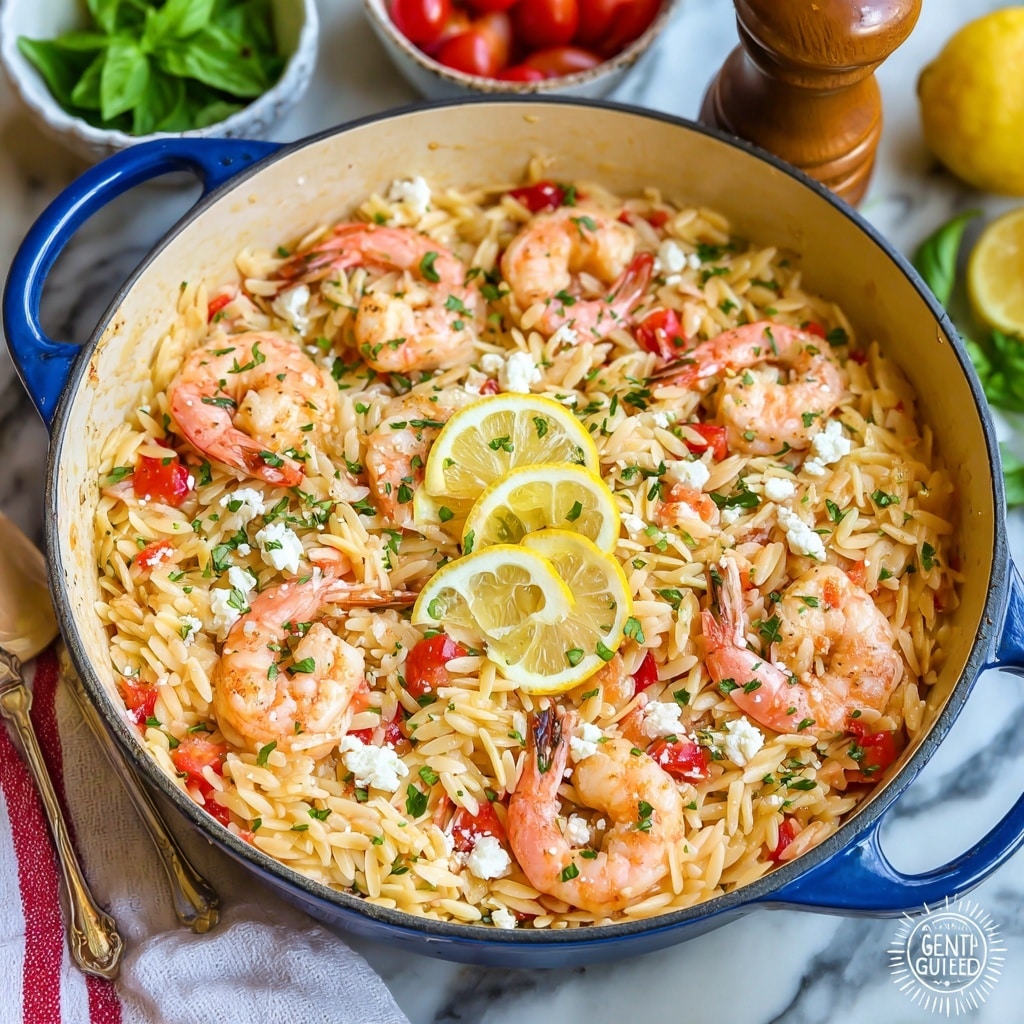 Lemony Shrimp and Feta Orzo Recipe