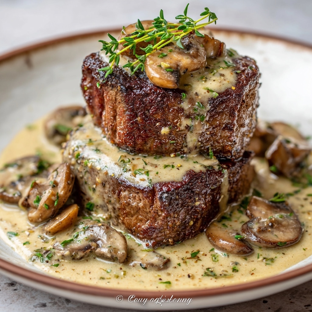 Mushroom Sauce Steak Recipe