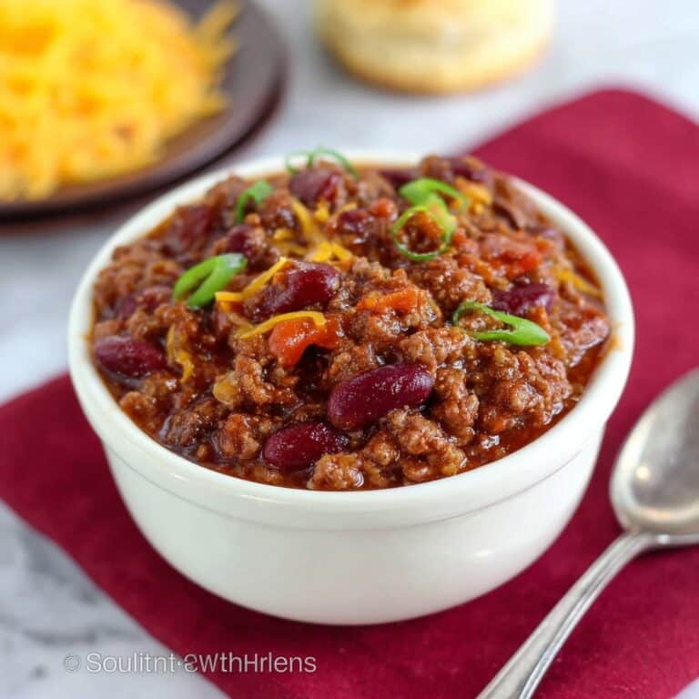 Hearty Beef Chili with Kidney Beans Recipe