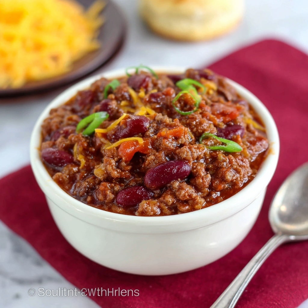 Hearty Beef Chili with Kidney Beans Recipe