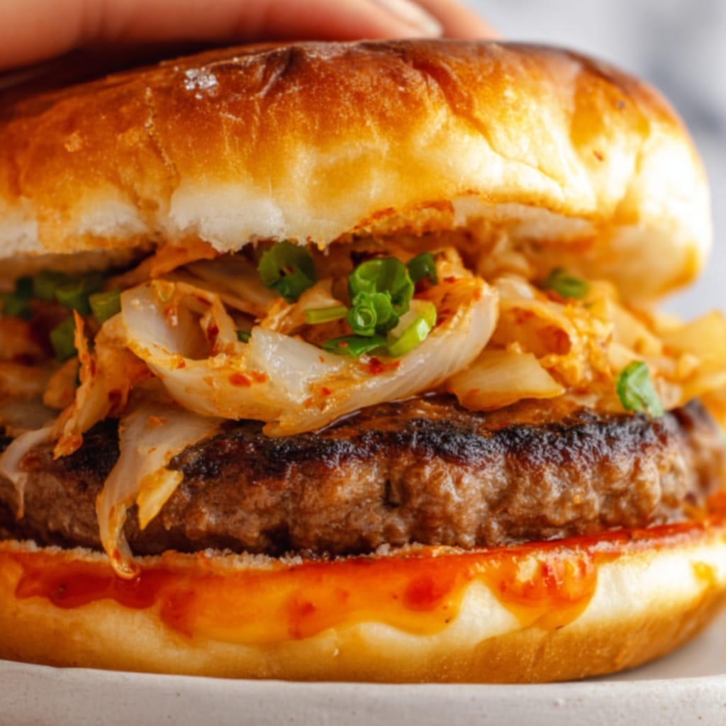 Bulgogi Kimchi Burger Recipe 6 Bulgogi Kimchi Burger Recipe - Recipe Image