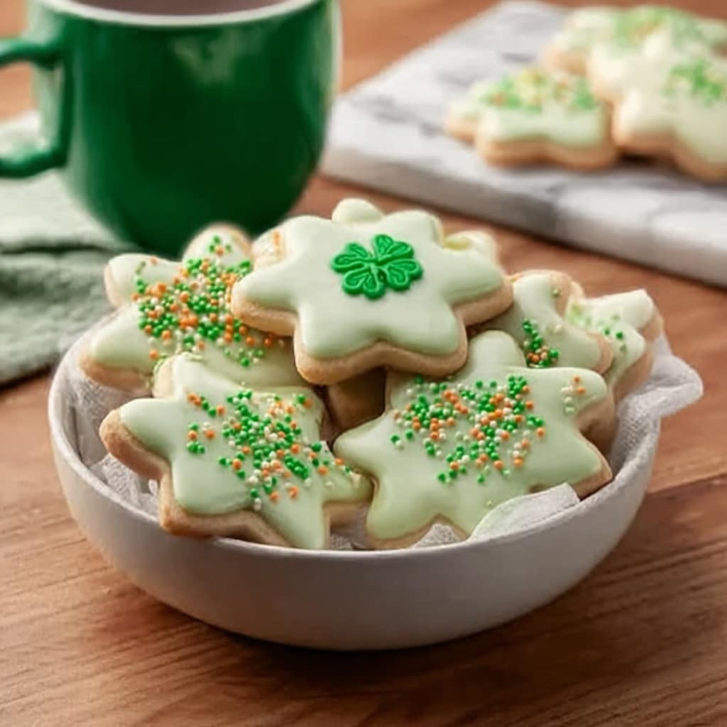 St. Patrick's Cookies with Buttercream Dip Recipe 6 St. Patrick's Cookies with Buttercream Dip Recipe - Recipe Image