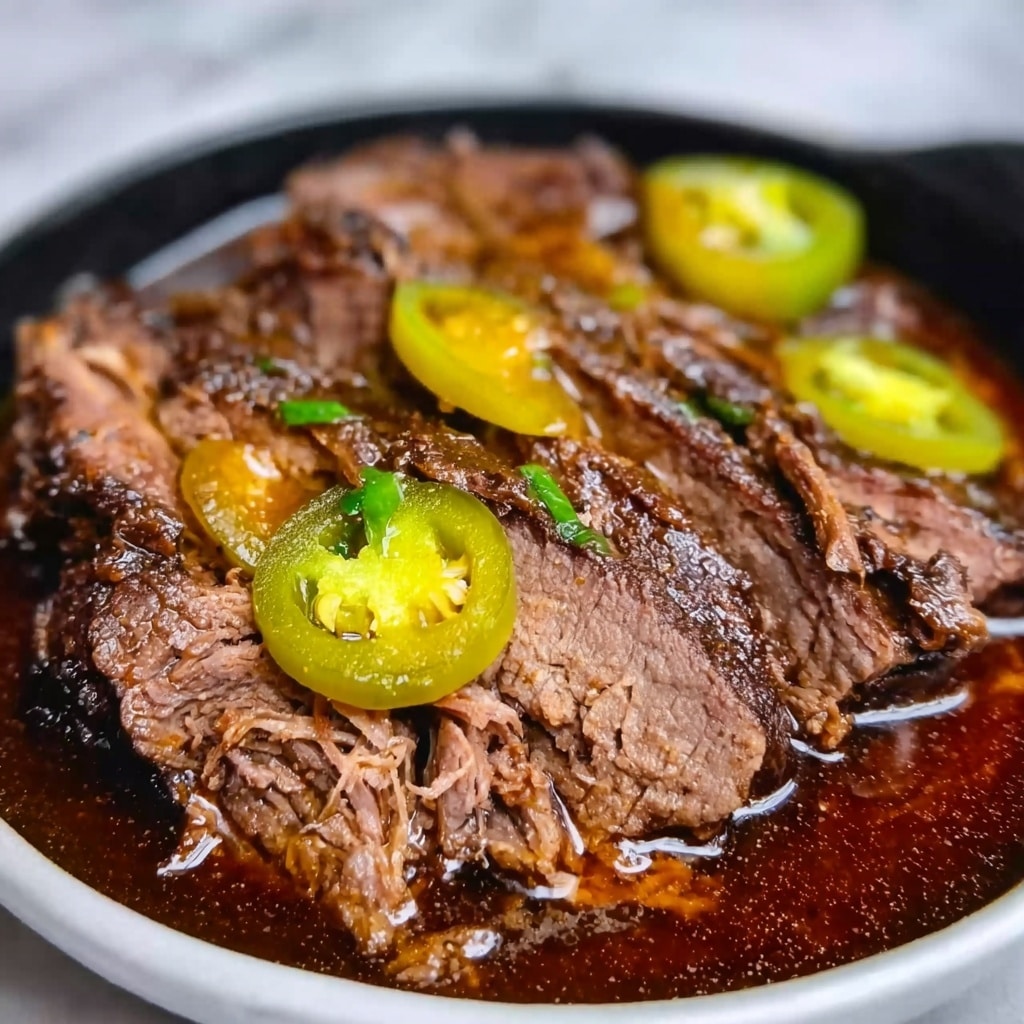 Garlicky Mississippi Pot Roast Recipe 6 Garlicky Mississippi Pot Roast Recipe - Recipe Image