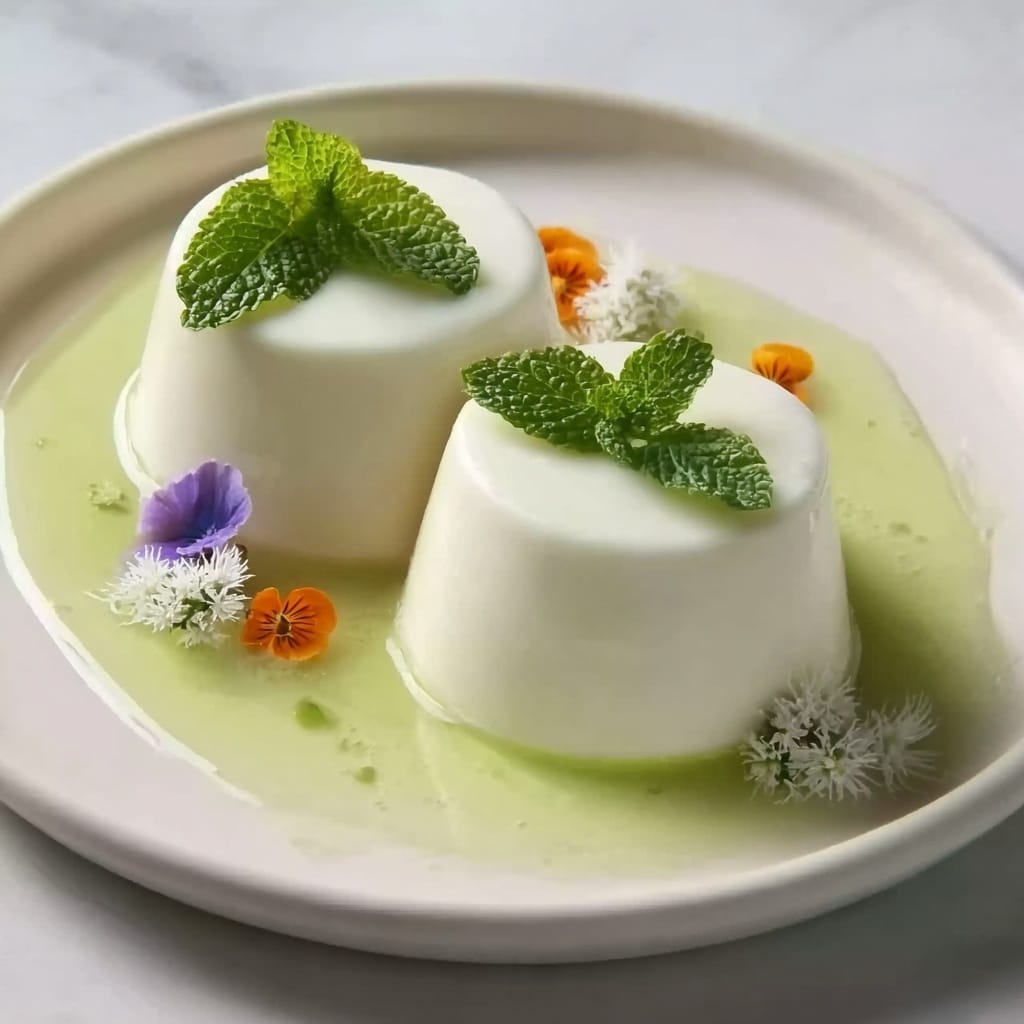 Pandan Coconut Panna Cotta Recipe 5 Pandan Coconut Panna Cotta Recipe - Recipe Image
