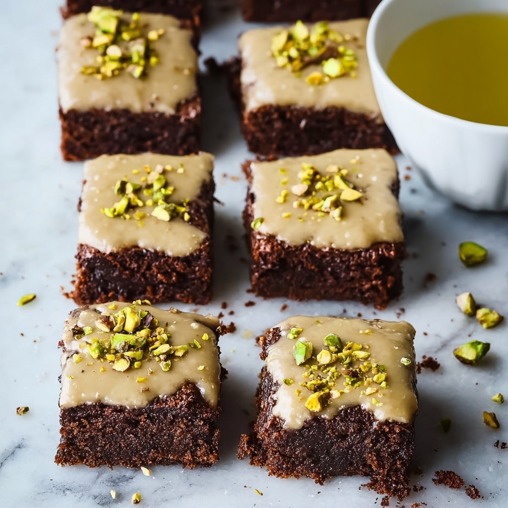 Decadent Pistachio Brownies with Pistachio White Chocolate Ganache Recipe 5 Decadent Pistachio Brownies with Pistachio White Chocolate Ganache Recipe - Recipe Image