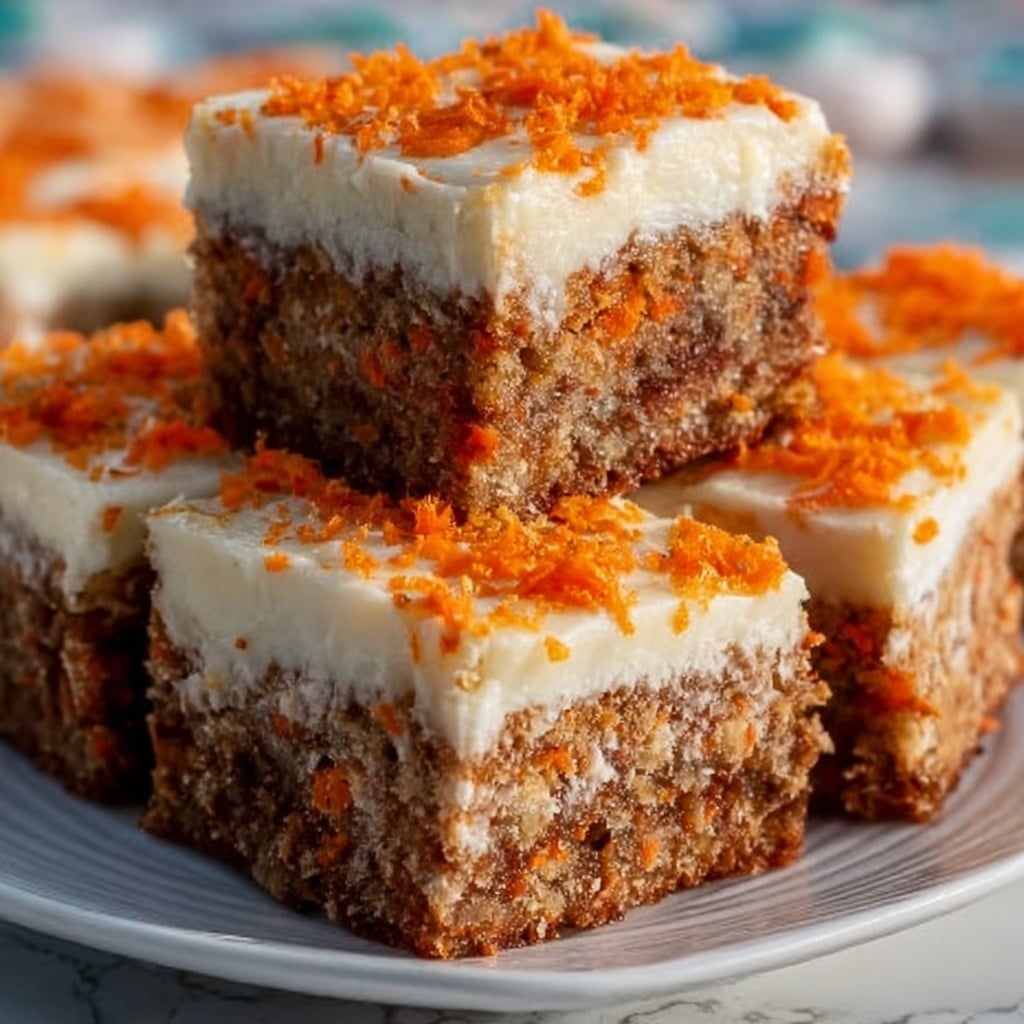 No Sugar Cottage Cheese Carrot Cake Bars Recipe