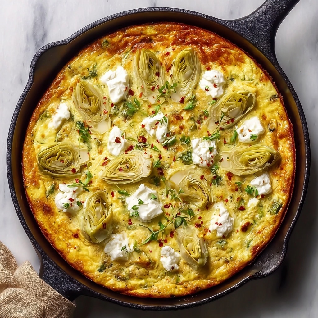 Easy Artichoke Leek Frittata Recipe 6 Easy Artichoke Leek Frittata Recipe - Recipe Image
