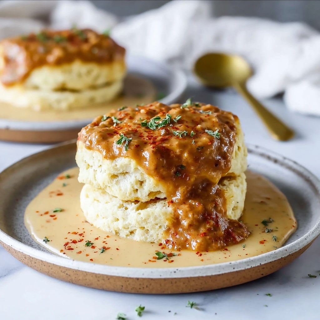 Biscuits and Chorizo Gravy: A Comforting Breakfast Twist Recipe 6 Biscuits and Chorizo Gravy: A Comforting Breakfast Twist Recipe - Recipe Image