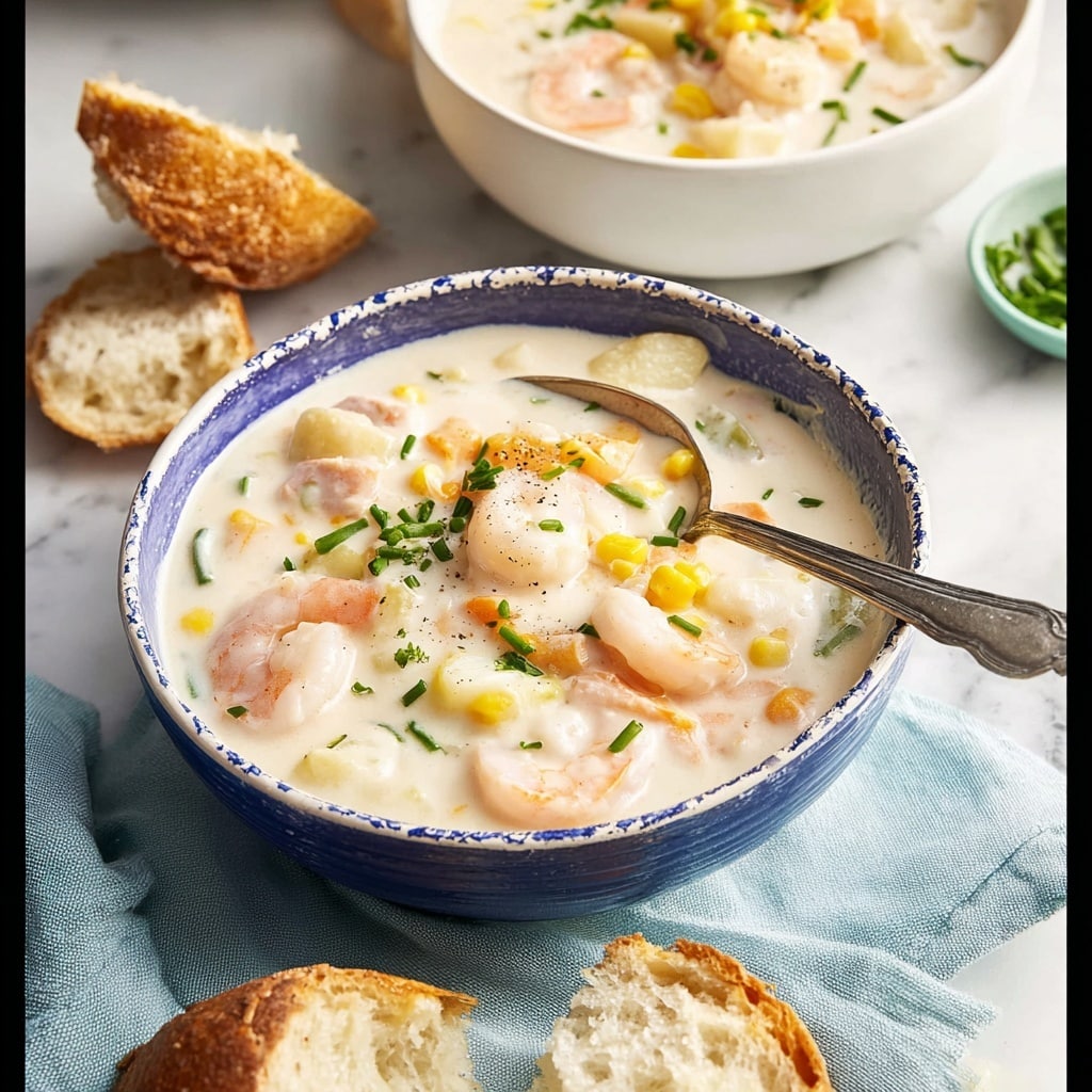 Seafood Chowder with Bacon, Corn, and Fresh Seafood Recipe 5 Seafood Chowder with Bacon, Corn, and Fresh Seafood Recipe - Recipe Image