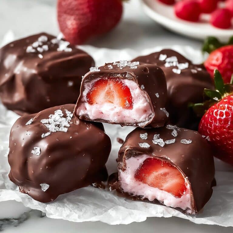 Chocolate Strawberry Frozen Yogurt Bites Recipe