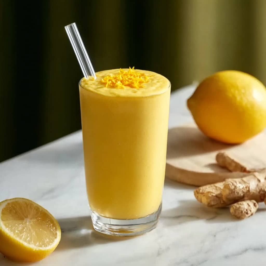 Fresh Lemon Ginger Detoxifying Smoothie Recipe
