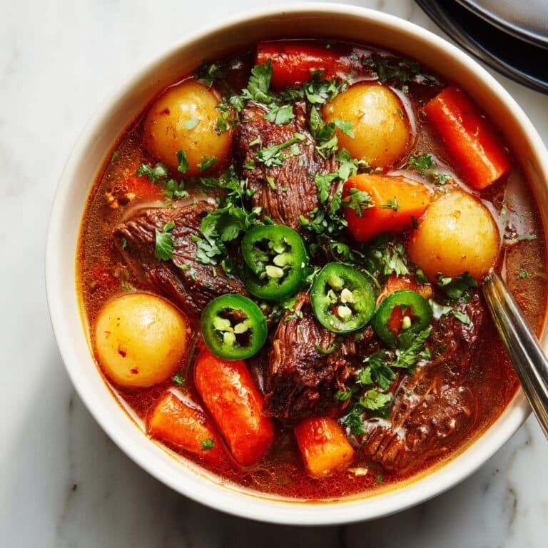 Crockpot Jalapeño Popper Beef Stew Recipe