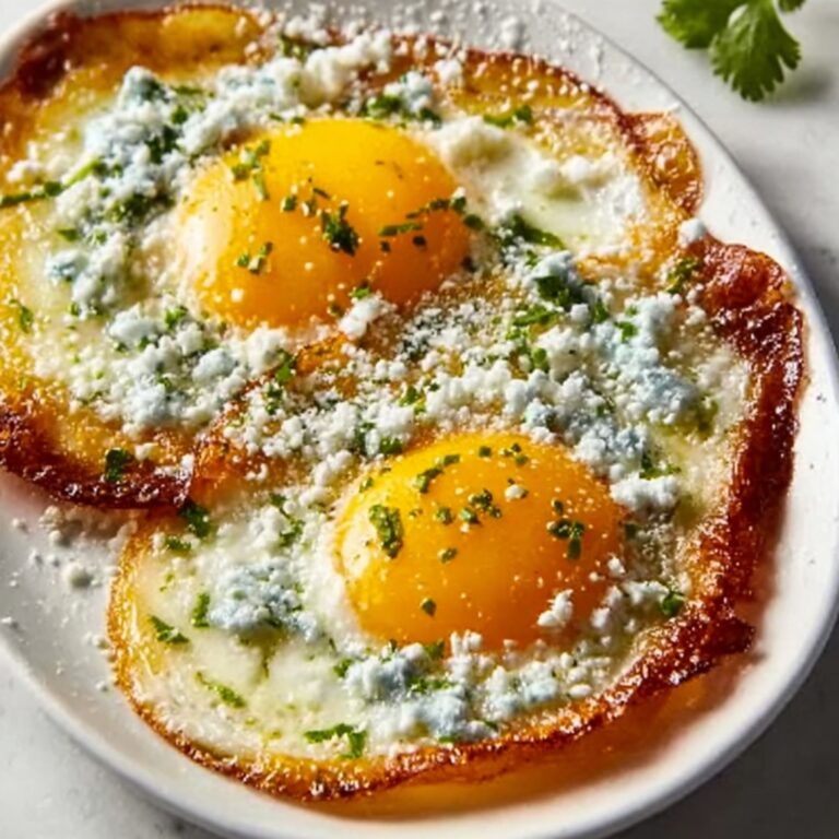 Crispy Feta Fried Eggs Recipe