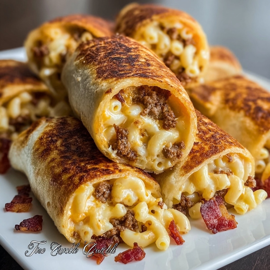 Mac Cheese Bacon Burger Rolls Recipe