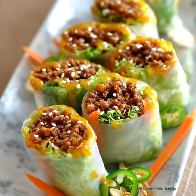 Ultimate Low Carb Baked Big Mac Rice Paper Rolls Recipe